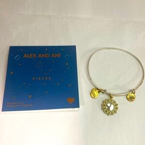 🔴⬇️ ALEX AND ANI two tone Pisces charm bracelet ♓️ good energy ✨